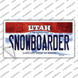 Snowboarder Utah Novelty Sticker Decal