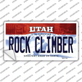 Rock Climber Utah Novelty Sticker Decal