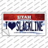 I Love Slackline Utah Novelty Sticker Decal