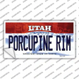 Porcupine Rim Utah Novelty Sticker Decal