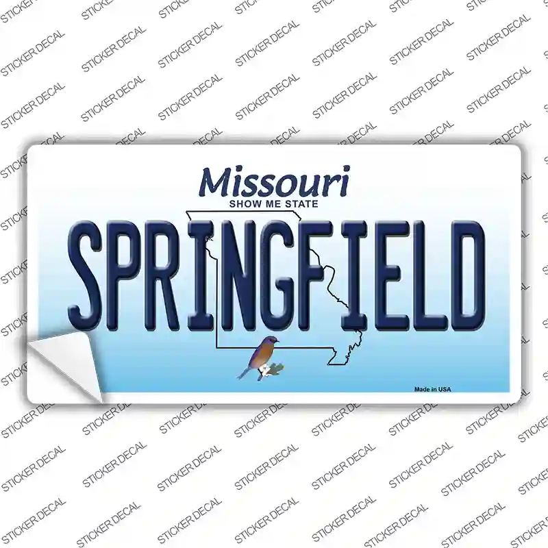 Springfield Missouri Novelty Sticker Decal