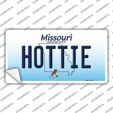 Hottie Missouri Novelty Sticker Decal