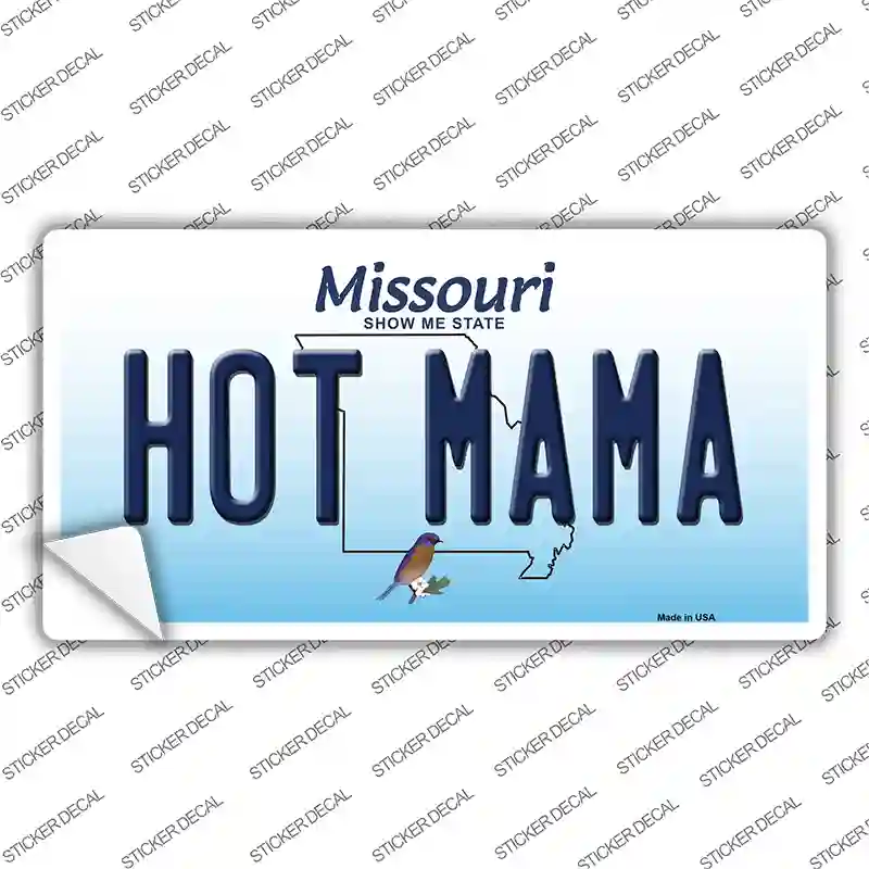Hot Mama Missouri Novelty Sticker Decal