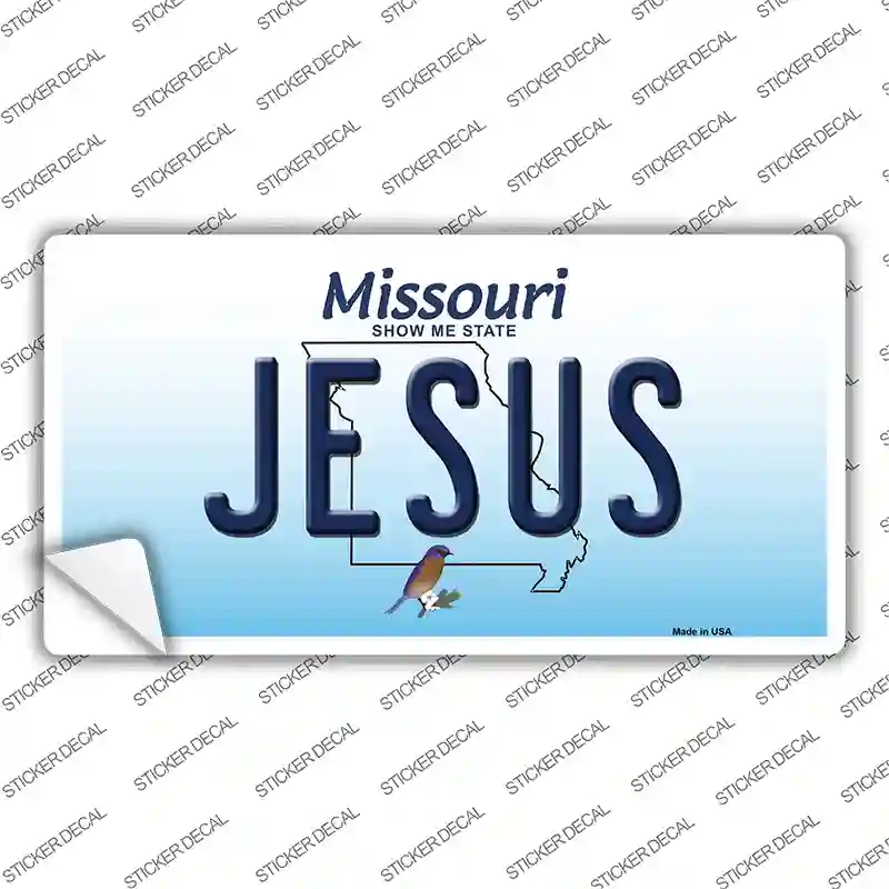 Jesus Missouri Novelty Sticker Decal