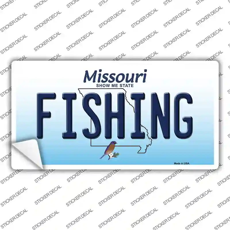 Fishing Missouri Novelty Sticker Decal
