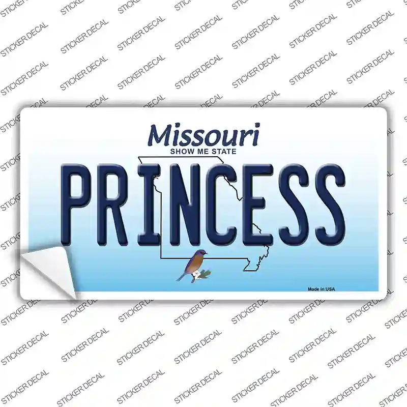 Princess Missouri Novelty Sticker Decal