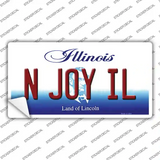N Joy IL Illinois Novelty Sticker Decal