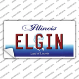 Elgin Illinois Novelty Sticker Decal