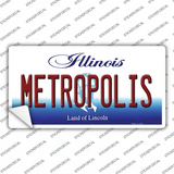 Metropolis Illinois Novelty Sticker Decal