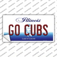 Go Cubs Illinois Novelty Sticker Decal