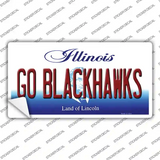 Go Blackhawks Illinois Novelty Sticker Decal