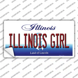Illinois Girl Illinois Novelty Sticker Decal