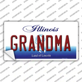 Grandma Illinois Novelty Sticker Decal
