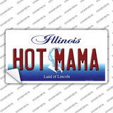 Hot Mama Illinois Novelty Sticker Decal