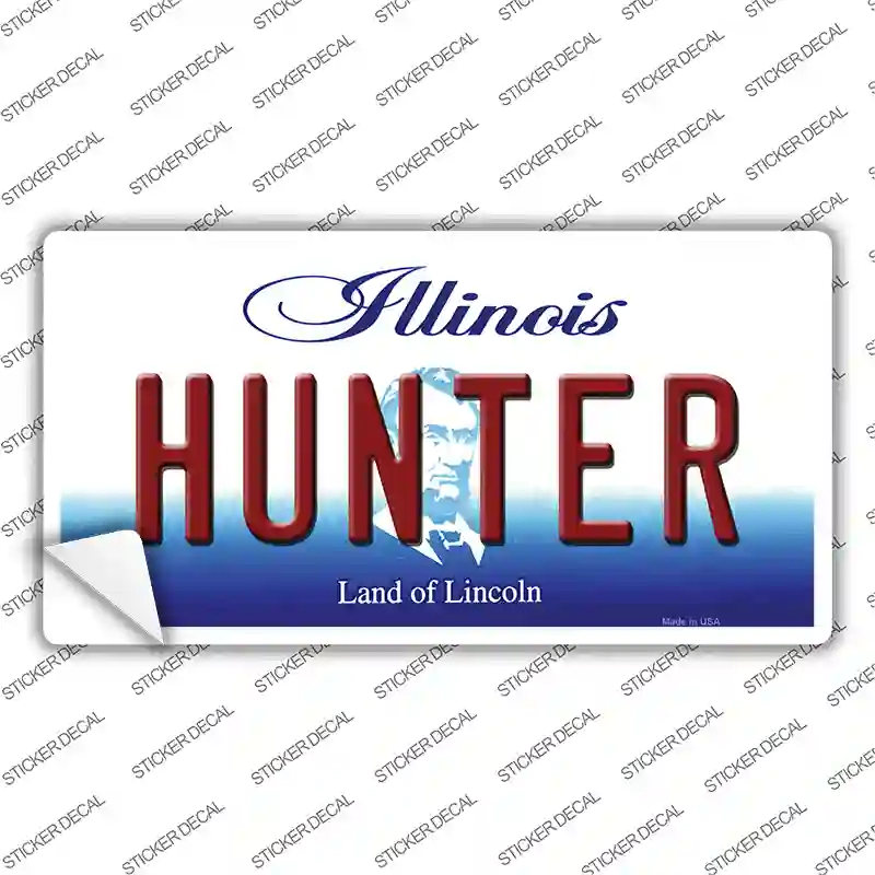 Hunter Illinois Novelty Sticker Decal