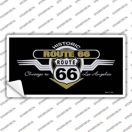 Route 66 Shield Wings Novelty Sticker Decal