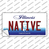 Native Illinois Novelty Sticker Decal