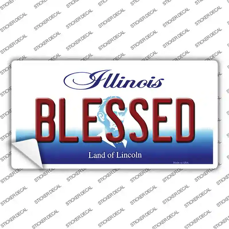 Blessed Illinois Novelty Sticker Decal