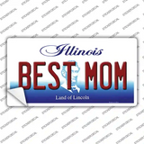 Best Mom Illinois Novelty Sticker Decal