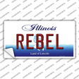 Rebel Illinois Novelty Sticker Decal