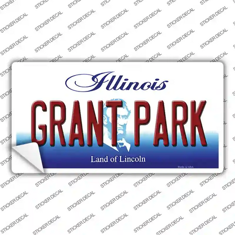 Grant Park Illinois Novelty Sticker Decal