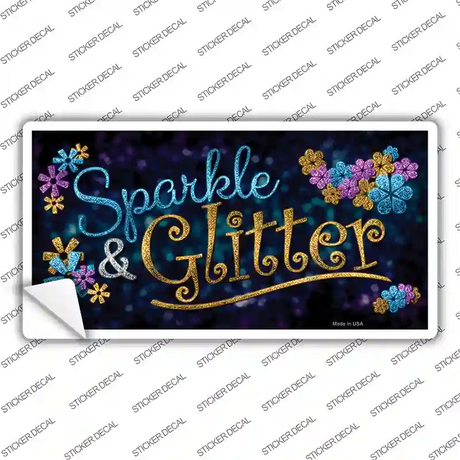 Sparkle And Glitter Novelty Sticker Decal
