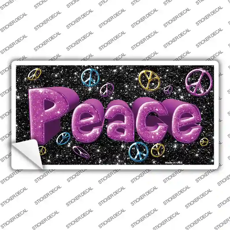 Peace Novelty Sticker Decal