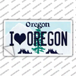 I Love Oregon Novelty Sticker Decal