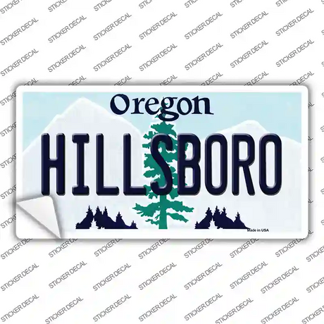 Hillsboro Oregon Novelty Sticker Decal