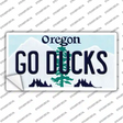 Go Ducks Oregon Novelty Sticker Decal