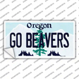 Go Beavers Oregon Novelty Sticker Decal
