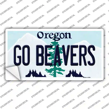 Go Beavers Oregon Novelty Sticker Decal