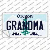 Grandma Oregon Novelty Sticker Decal