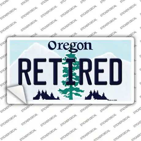 Retired Oregon Novelty Sticker Decal