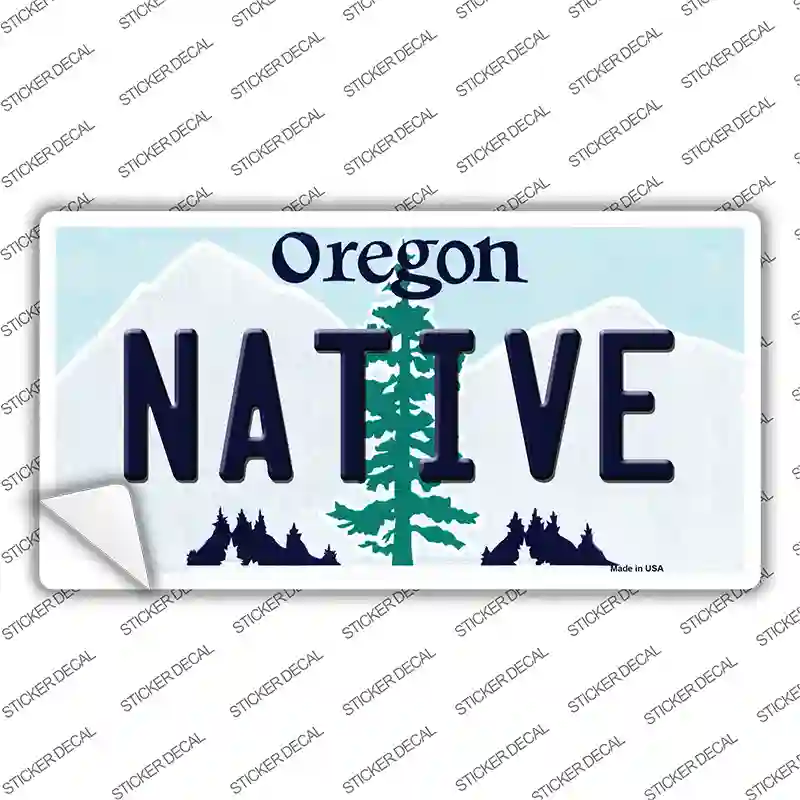 Native Oregon Novelty Sticker Decal