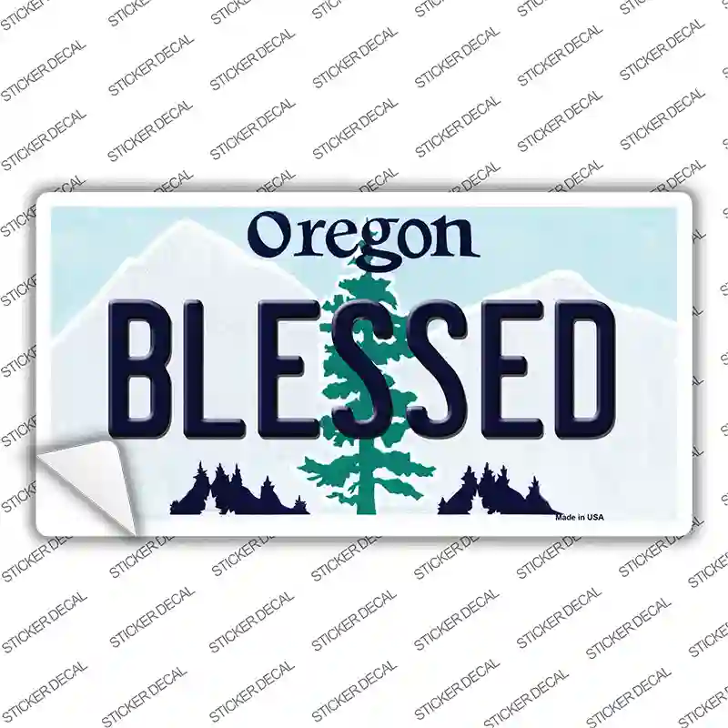 Blessed Oregon Novelty Sticker Decal