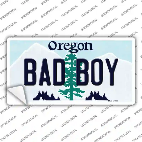 Bad Boy Oregon Novelty Sticker Decal