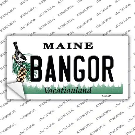 Bangor Maine Novelty Sticker Decal