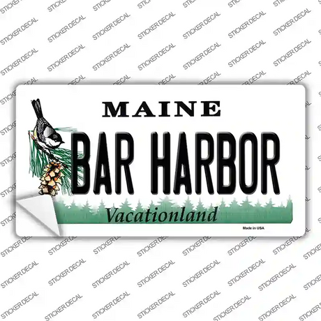 Bar Harbor Maine Novelty Sticker Decal