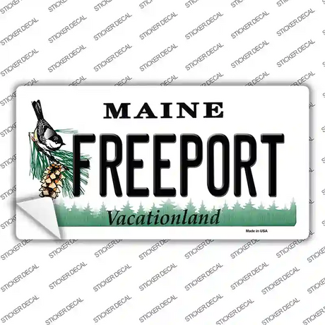 Freeport Maine Novelty Sticker Decal