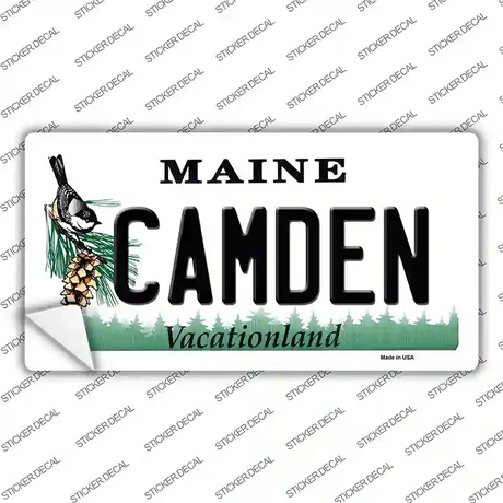Camden Maine Novelty Sticker Decal