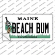 Beach Bum Maine Novelty Sticker Decal