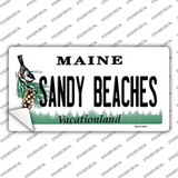 Sandy Beaches Maine Novelty Sticker Decal