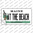 At The Beach Maine Novelty Sticker Decal