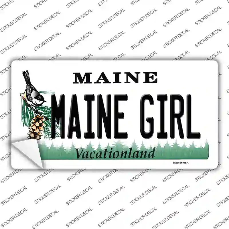 Maine Girl Novelty Sticker Decal