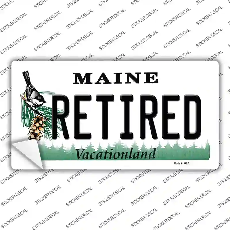 Retired Maine Novelty Sticker Decal
