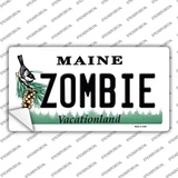 Zombie Maine Novelty Sticker Decal