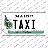 Taxi Maine Novelty Sticker Decal