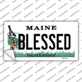 Blessed Maine Novelty Sticker Decal