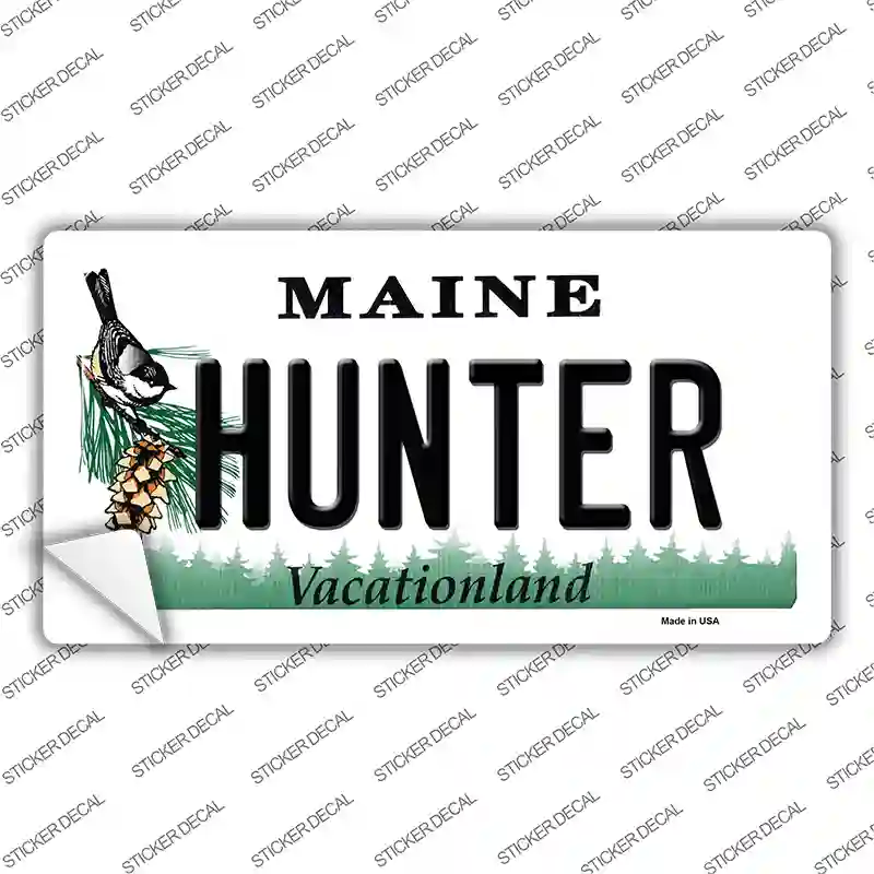 Hunter Maine Novelty Sticker Decal
